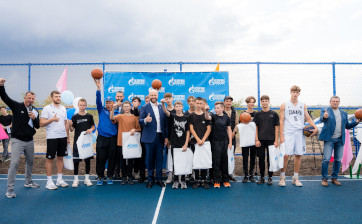 При поддержке «Газпром межрегионгаз Самара» реконструирована баскетбольная площадка