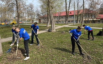 Молодежный совет «Газпром межрегионгаз Самара» провел уборку в Самарском пансионате для детей-инвалидов